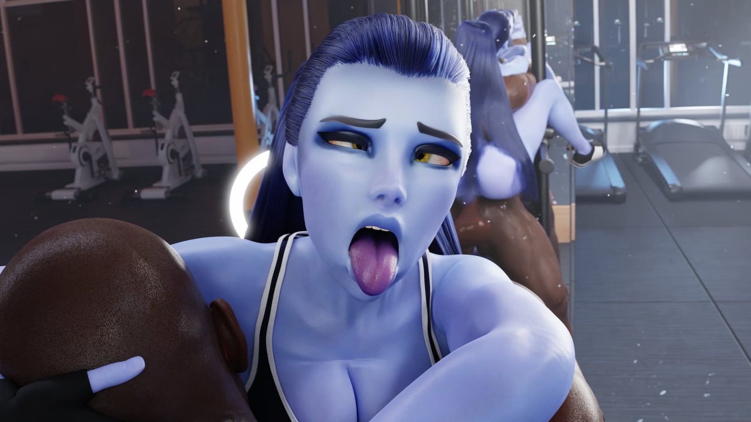 Widowmaker futa in gym