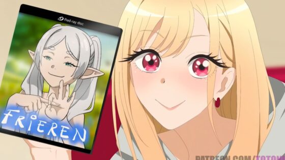 marin & gojo caught watching frieren’s wild fuck fest 😳🔥 [totonito]