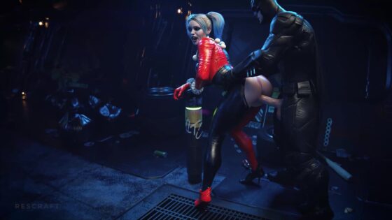 [4k 120 fps] batman interrogates harley quinn with deep dick thrusts [rescraft]