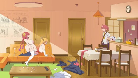 tohru punishes ilulu but gets fucked back hard by her massive futa cock [hard degenerate][4k]