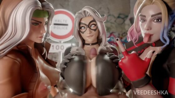 massive boobs titjob frenzy animation collection [veedeeshka]