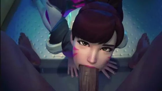 d.va blowjob & cumshot[4k][yeero]