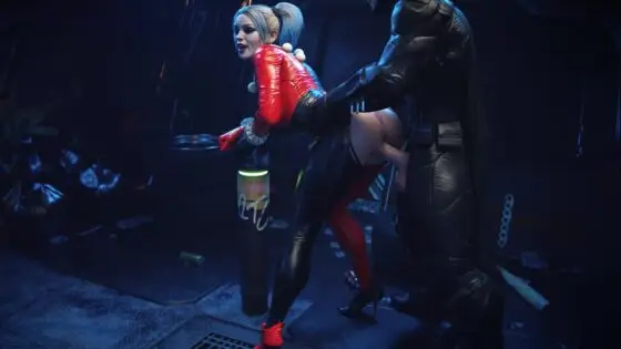 [4k 120 fps] batman interrogates harley quinn with deep dick thrusts [rescraft]