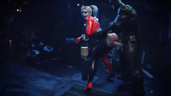 [4k 120 fps] batman interrogates harley quinn with deep dick thrusts [rescraft]