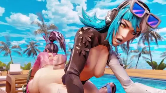 [4k] psylocke and luna snow assjob thor big white cock before anal with loki [thecount]