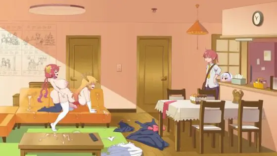 tohru punishes ilulu but gets fucked back hard by her massive futa cock [hard degenerate][4k]