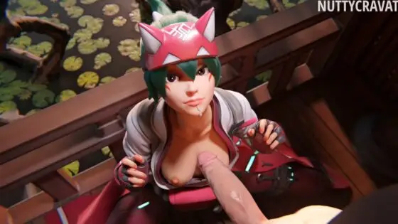 kiriko submissive deepthroat & massive cumshot 🍆💦 [nuttycravat]